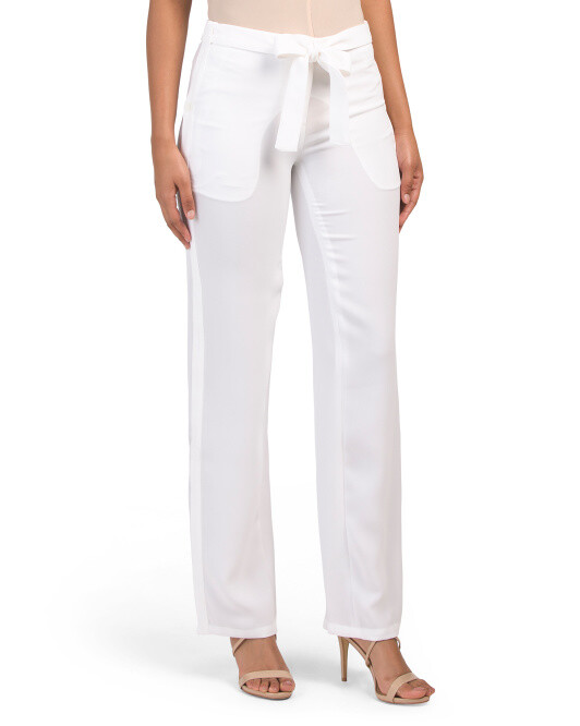 NWT Theory Size White 'Brilda' Admiral Crepe Straight-Leg Pants $325