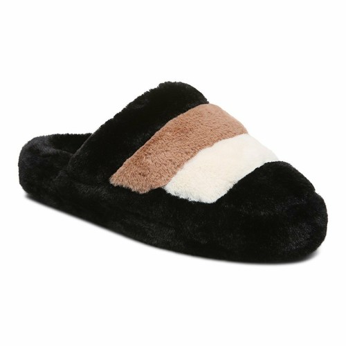 Vionic Cosmina Women's Supportive Slipper Black Multi Shear - 5 Medium | eBay