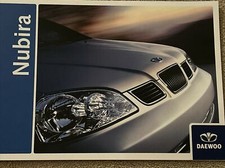 The Daewoo Nubira Car Sales Info Brochure And Colourcard Frameable 2004