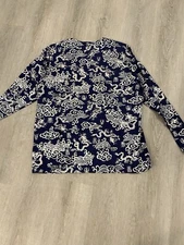 Supreme 2014 Blue Dragon Print Long Sleeve Shirt LARGE L Streetwear Official