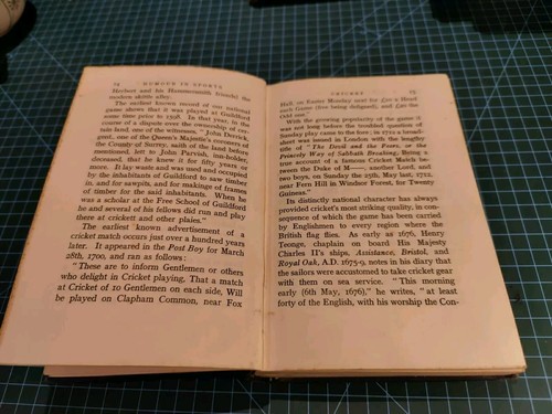HUMOUR IN SPORTS By John Aye 1932 Vintage 1st Edition Book - Picture 5 of 7