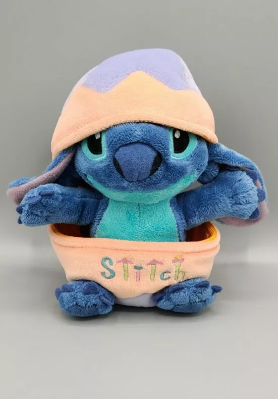 Rare HTF Hoop Disney Plush Stitch in Easter Egg Stuffed Animal Pet 6