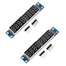 HiLetgo 2pcs MAX7219 8-Digital Segment Digital LED Display Tube for Arduino 5...