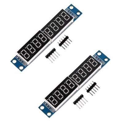HiLetgo 2pcs MAX7219 8-Digital Segment Digital LED Display Tube for Arduino 5...
