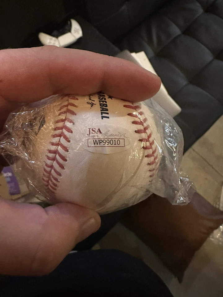 Brendan Rodgers Signed Autographed official Game Baseball JSA COA Rockies - Image 2 of 2