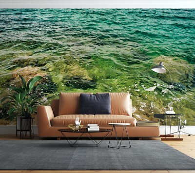 3D Lake Stones E1170 Wallpaper Mural Paper Wall Print Indoor Murals CA Honey