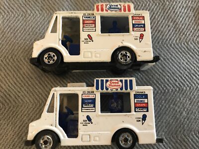 2 DIFFERENT VARIATIONS 1983 HOT WHEELS GOOD HUMOR TRUCKS