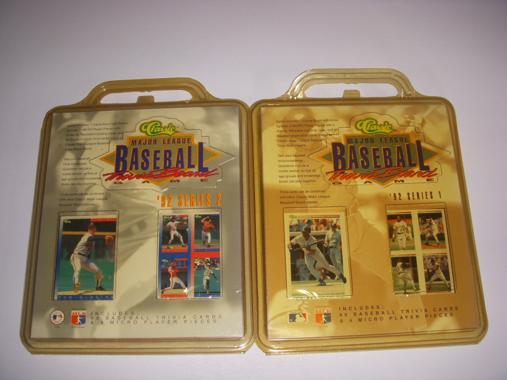 Classic Major League Baseball Trivia Board Game 1992 Series 1 & 2 Ken