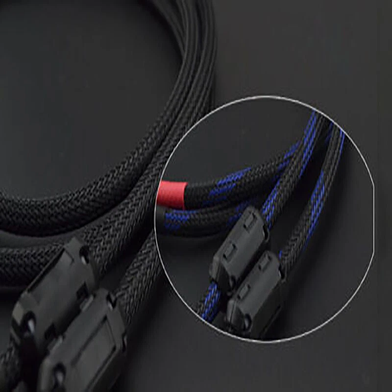 Pair 4Cores 4N OFC Conductor Audio RCA Cable Gold Plated Plug Interconnect Wire - Image 4 of 4