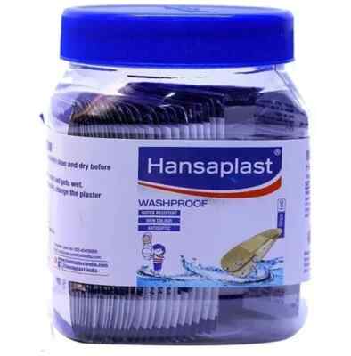 Hansaplast Washproof Medicated water resistant antiseptic Dressing 100 strips