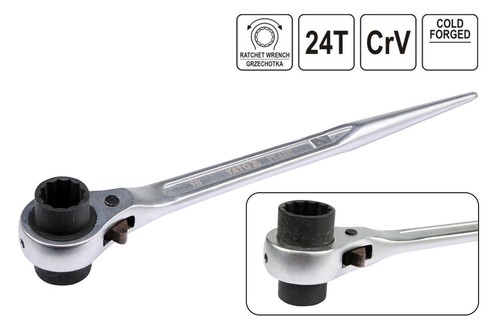 Chiave Per Ponteggi Poligonale 21x22mm - Acciaio Cromo-Vanadio, Fissa - Foto 11