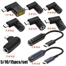 5-15x Laptop Charger TO USB Type C 65W PD Power Converter Charging Cable Adapter