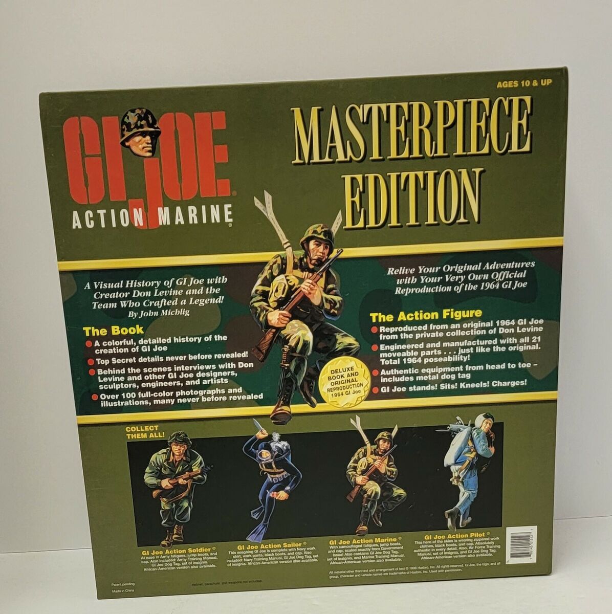 GI Joe 1996 - Masterpiece Edition - ACTION MARINE, Vol 3, Vintage, New GI Joe 1996 - Masterpiece Edition - ACTION MARINE, Vol 3, Vintage, New