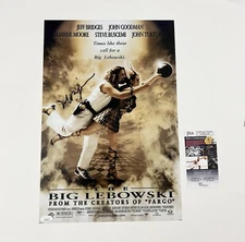 JEFF BRIDGES SIGNED THE BIG LEBOWSKI 12x18 PHORO AUTOGRAPHED + JSA COA