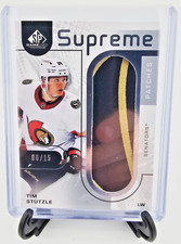 2022-22 Upper Deck SP Game Used Tim Stutzle Supreme Patch /15  #SP-TS