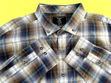 NWT $115 NORDSTROM NOMAD MEN'S BEAUTIFUL BROWN 100% LONG STAPLE COTTON SHIRT XXL