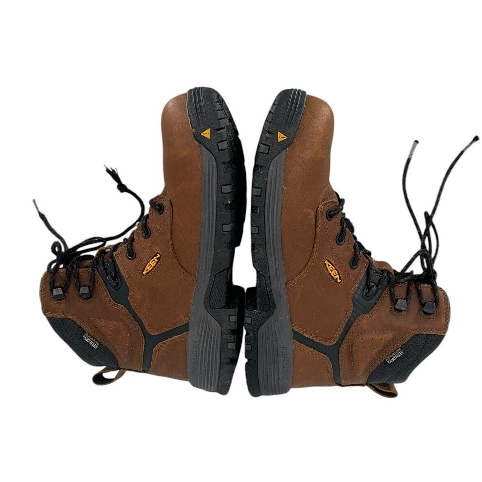 Stivali impermeabili KEEN donna Chicago 6’ in pelle marrone taglia 8 5 M