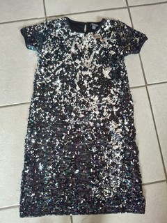 Vestido de lentejuelas brillantes para niñas de 13 14 años