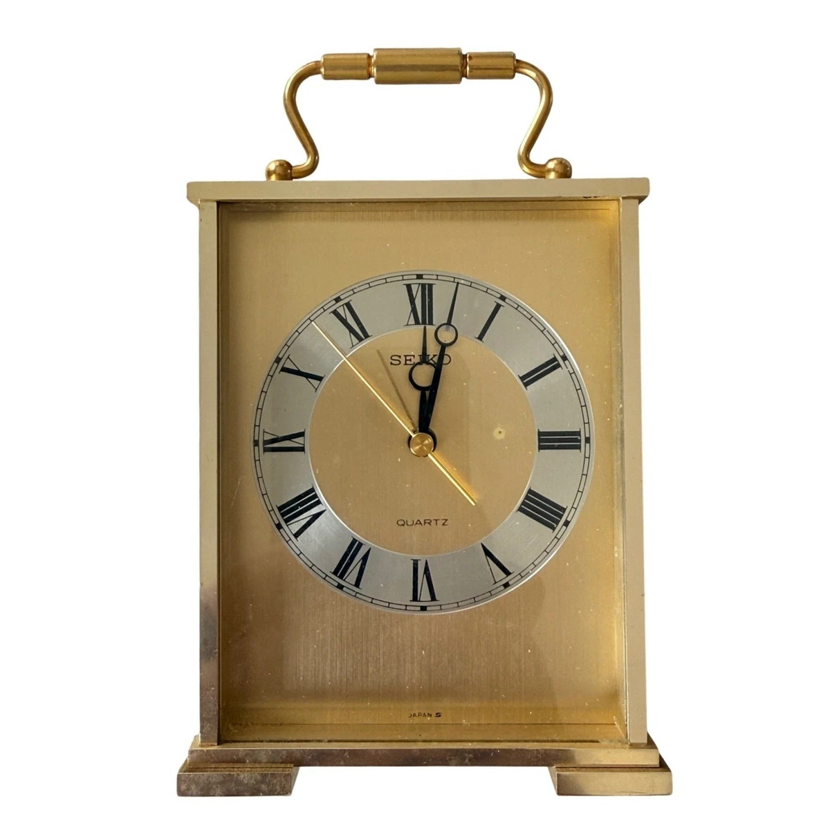 Seiko Quartz (Battery Powered) Gold Desk, Mantel & Shelf Clocks | eBay