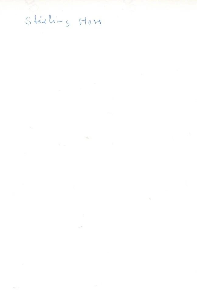 STIRLING MOSS - Original handsigniertes Autogramm auf Foto 10x15cm (1890) - Bild 2 von 2