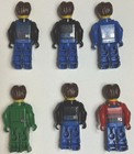 LEGO Minifigures JACK STONE Figures mixed LOT of 6 Red Green Blue Black Complete — photo 2