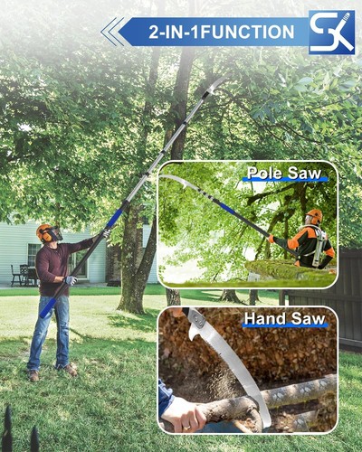 26FT Reach Pole Saws for Tree Trimming with 5-20FT Telescoping Extension Pole... - Bild 4 von 9