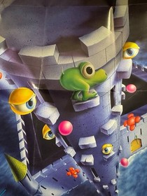 Castelian NES Poster VTG Nintendo 1980s Triffix Promo Fold-Out Original Insert