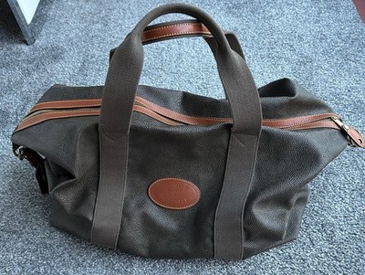 Original Mulberry Clipper Weekend Seesack in Scotchgrain Maulwurf & Brandy Tartan