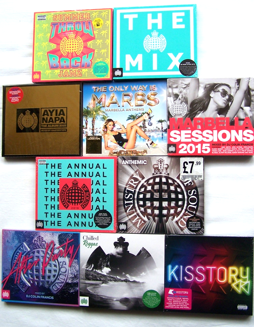 10 Ministry Of Sound  Dance Club  +  BUNDLE JOB LOT NEW SEALED CDs M.O.S.