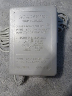 Genuine OEM Nintendo WAP-002(USA)  Charger/ Power Supply for DSi, XL, 3DS, 2DS