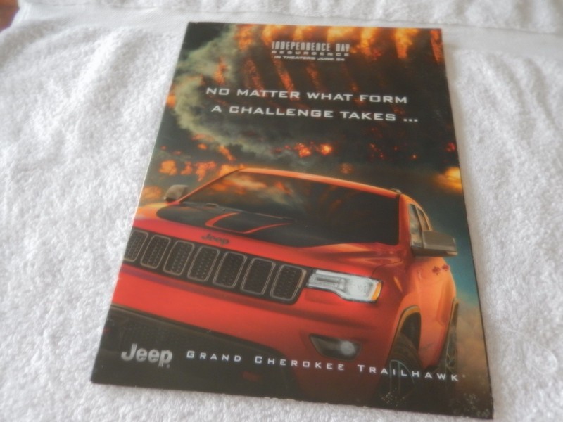 2016 Jeep Grand Cherokee Trailhawk Independence Day Film Edition  Brochure
