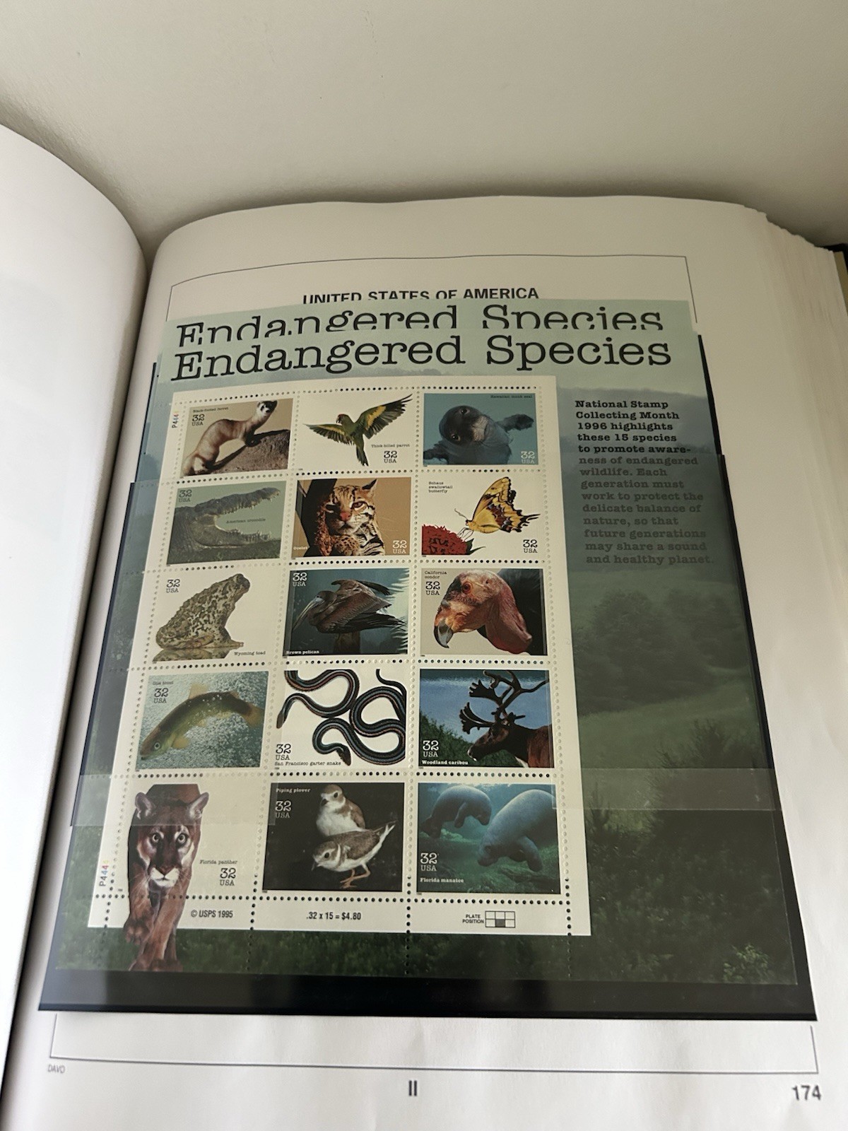 USA Mint Stamps Collection In 2 Davo Albums Face Value $1330