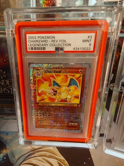 2002 Pokemon Legendary Collection #3 Charizard Reverse Holo Foil PSA 9 MINT
