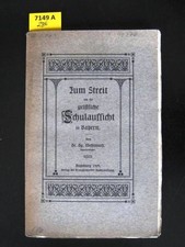 Zum Streit um die geistliche Schulaufsicht in Bayern. Wohlmuth, Georg.: