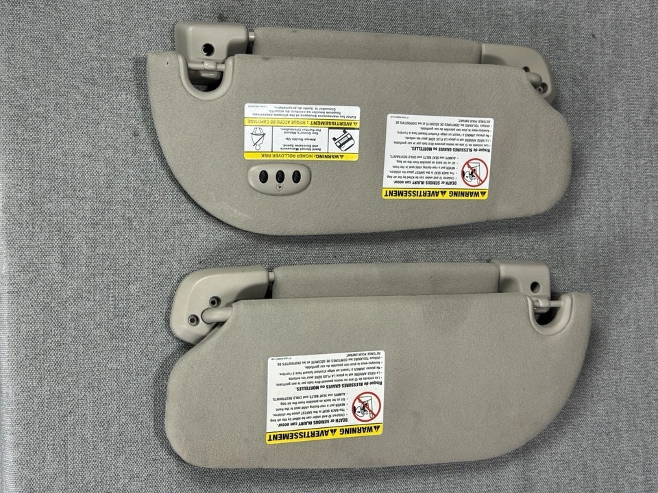 Parasoles laterales Ford Expedition Navigator 2007-2014 beige para conductor y pasajero OEM Foto 2 de 4