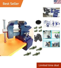 Versatile 4.5" Work Bench Vise - Adjustable Clamp, 270° Rotation & Strong Grip