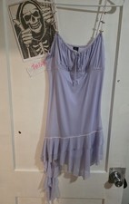 Urban Outfitters NEW XL Lavender Mesh Dress Pastel Goth Prom Fairy Roses