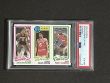 1980 Topps Julius Erving, Bridgeman, Sobers PSA 6