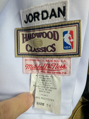 michael jordan Mitchell & Ness hardwood classic jersey White #45 Embroidered - Picture 3 of 10