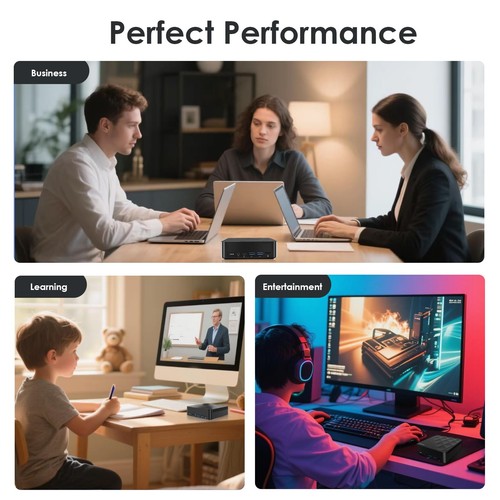 Mini PC, Desktop Computer N100, Mini Computer 16GB RAM 1TB M.2 SSD, PC Deskto... - 第 8/9 張圖片