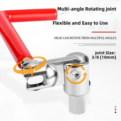 Steckschlüsselsatz 4-tlg Kohlenstoffstahl T-Griff flexibles Gelenk für 16mm 18