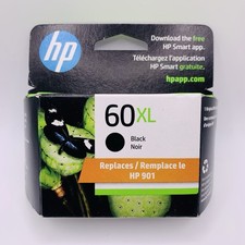 Genuine HP 60XL Black Ink Cartridge CC641WN Exp. 2022 Sealed Box   