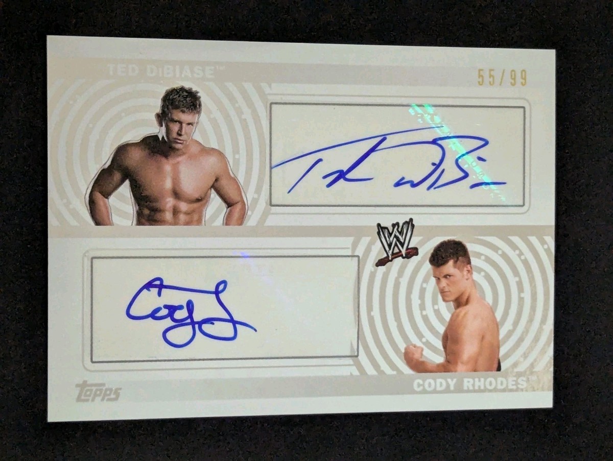 Cody Rhodes Dual Autograph Card #DA-DR 2010 Topps WWE w/ Ted
