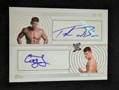 WWE コーディ・ローデス サインカード 日本未発売 プロレス 海外 fA7A Cody Rhodes Dual Autograph Card #DA-DR 2010 Topps WWE w/ Ted