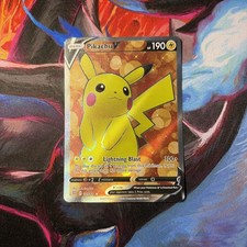 Pokemon TCG Brilliant Stars Pikachu v Full Art Ultra Rare Holo Card 157/172 LP on eBay