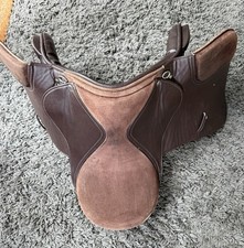 Horse Saddle , Brown Leather & Tan 16”used Condition