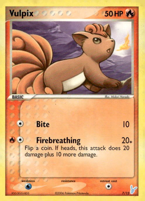 Vulpix 72/106 Common Emerald Pokemon Lightly Played