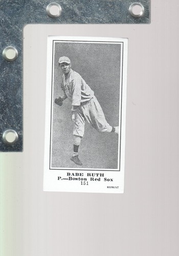 Babe Ruth [Blank Back] #151 1916 M101 5 Sporting News card