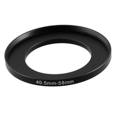 Office Camera Metal Repairing 40.5mm-58mm Step Up Filter Ring Adapter Black