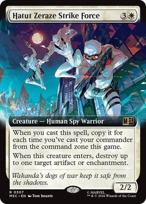 MTG Marvel Super Heroes Commander Rare #307 Hatut Zeraze Strike Force
